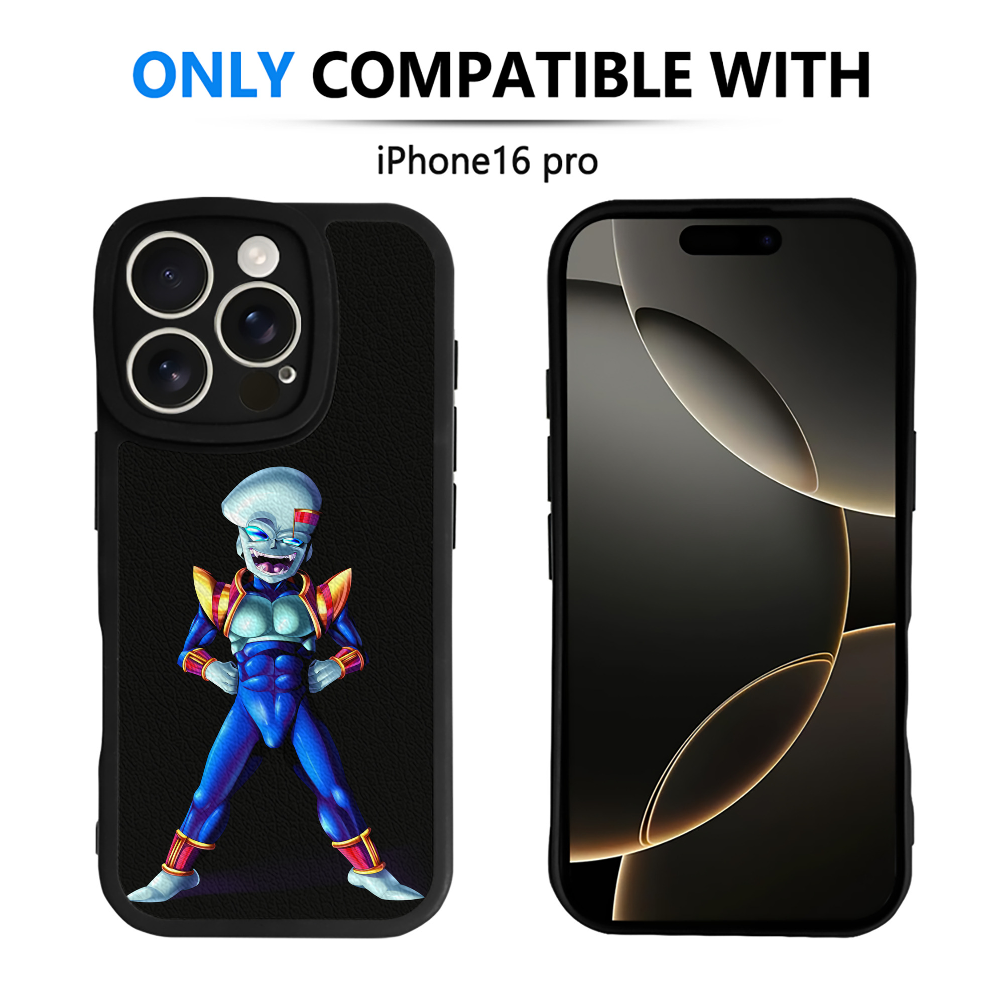 （画像用） ドラゴンボール DRAGON BALL 【iPhone 16シリーズ対応】シリコンスマホケース（レザー調） 材質：シリコン